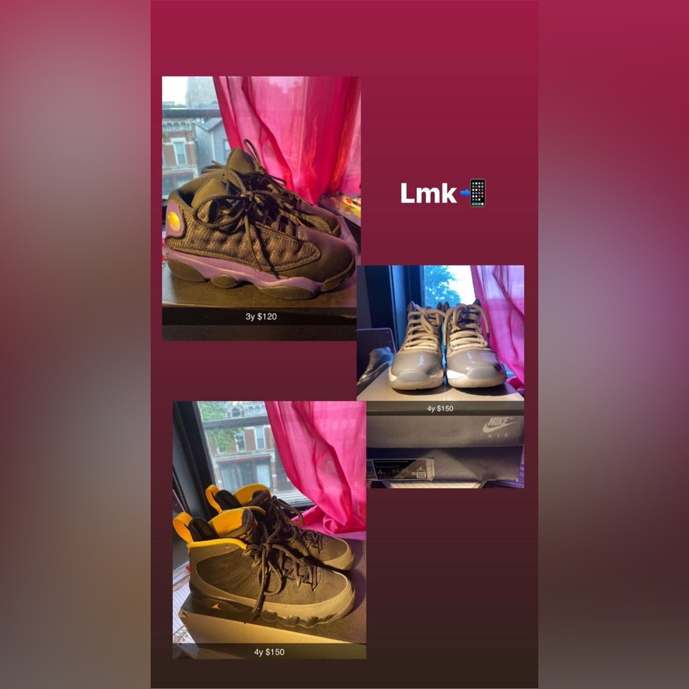 Jordan’s size 3y and 4y worn twice